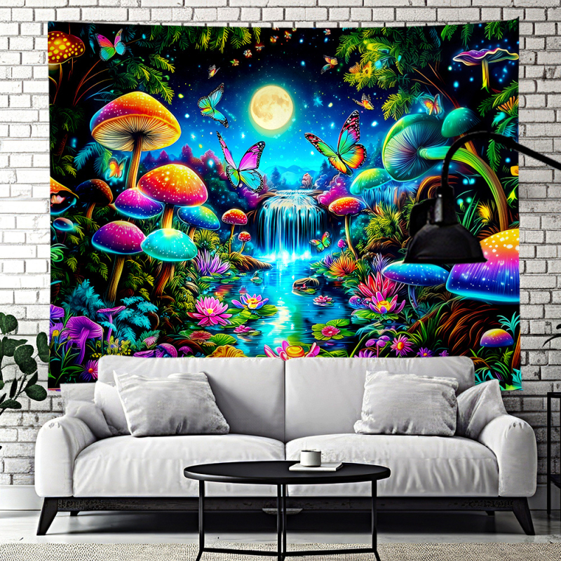 Ταπέστρι – Σκανδιναβικό στυλ, μοτίβο τοπίου, πολυεστερικό νήμα, ψηφιακή εκτύπωση θερμικής μεταφοράς