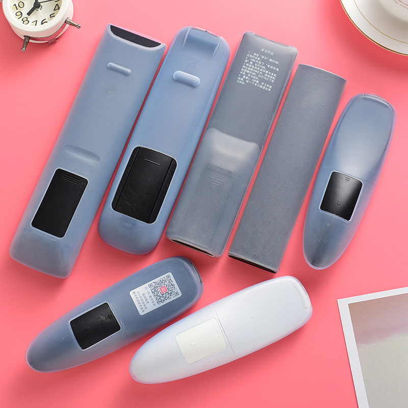 Калъф за дистанционно управление за телекомуникационен сет‑топ бокс, прозрачен силиконов корпус, памучна подплата, прахоустойчив, удароустойчив, прост и модерен стил