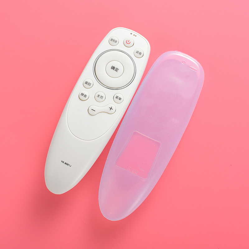 Калъф за дистанционно управление за телекомуникационен сет‑топ бокс, прозрачен силиконов корпус, памучна подплата, прахоустойчив, удароустойчив, прост и модерен стил