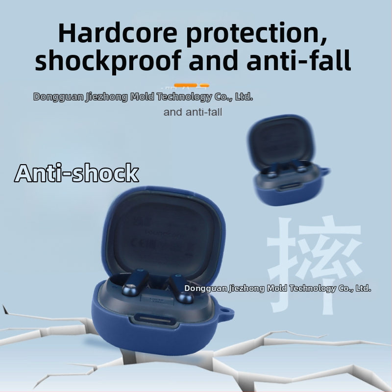 Jizhi kaitsekott Soundcore P40i kõrvaklappide jaoks, läbipaistev TPU, ühilduv Soundcore Sound Wide seeriaga; materjalid: kunstnahk, silikoon, TPU, vedel silikoon; tootmisprotsess: süstvormimine