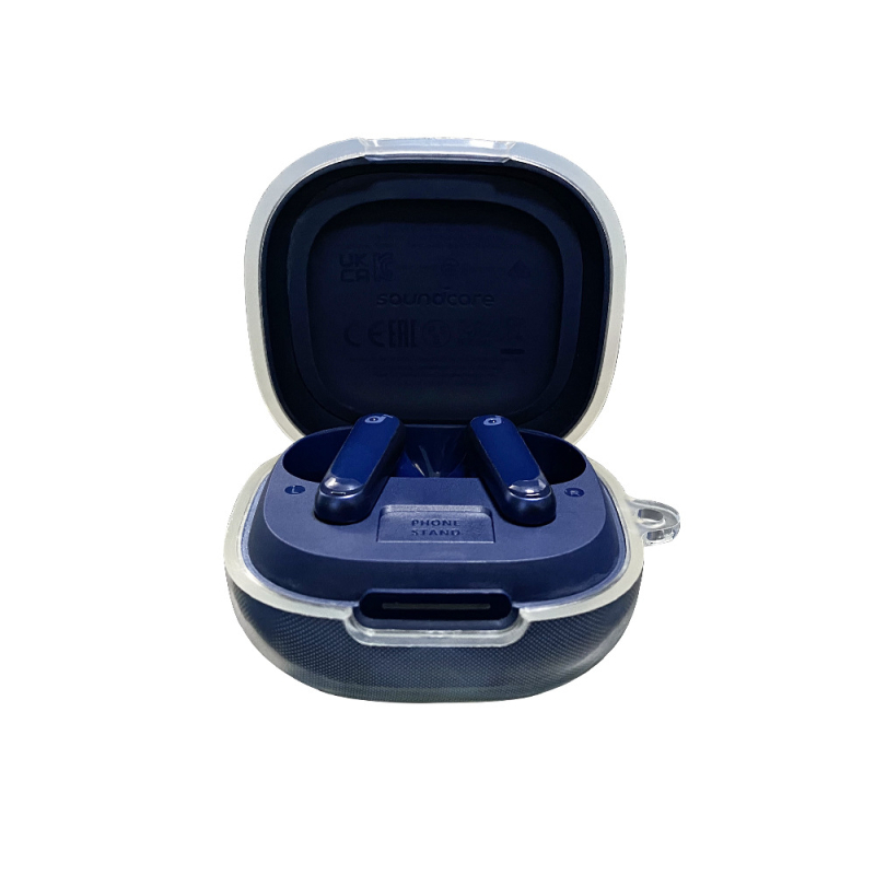 Jizhi kaitsekott Soundcore P40i kõrvaklappide jaoks, läbipaistev TPU, ühilduv Soundcore Sound Wide seeriaga; materjalid: kunstnahk, silikoon, TPU, vedel silikoon; tootmisprotsess: süstvormimine