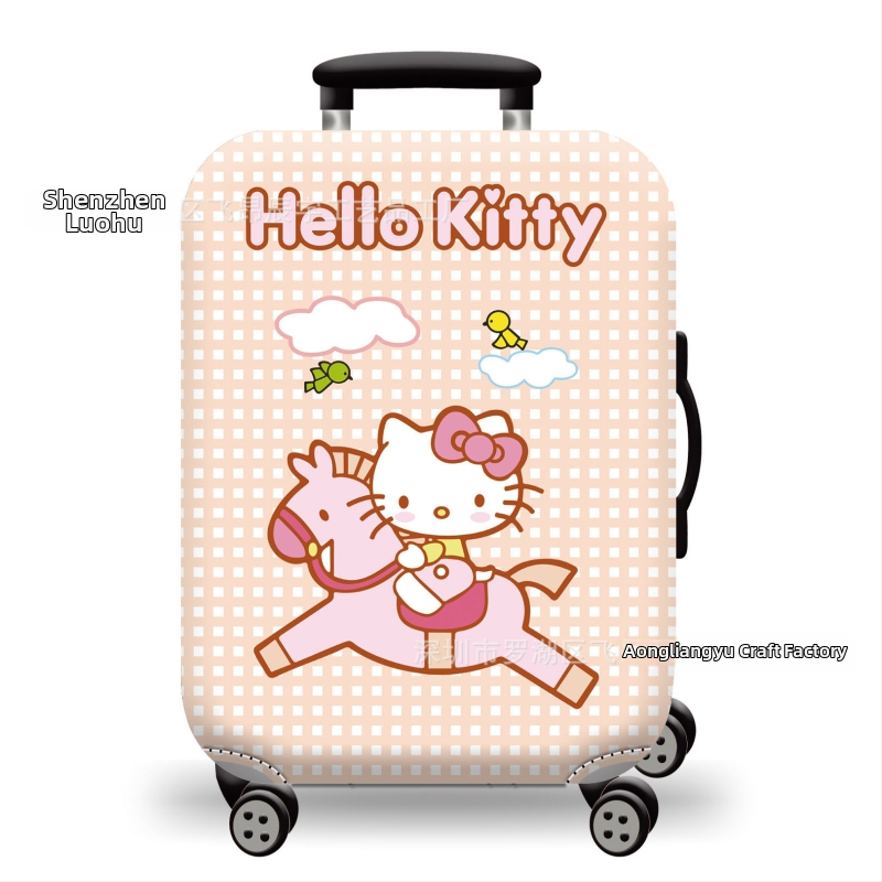 Τυπωμένο κάλυμμα αποσκευών, παχύτερο προστατευτικό περίβλημα με ελαστικό τράβηγμα, υλικό με αερό στρώμα 320 g, δημιουργικός σχεδιασμός