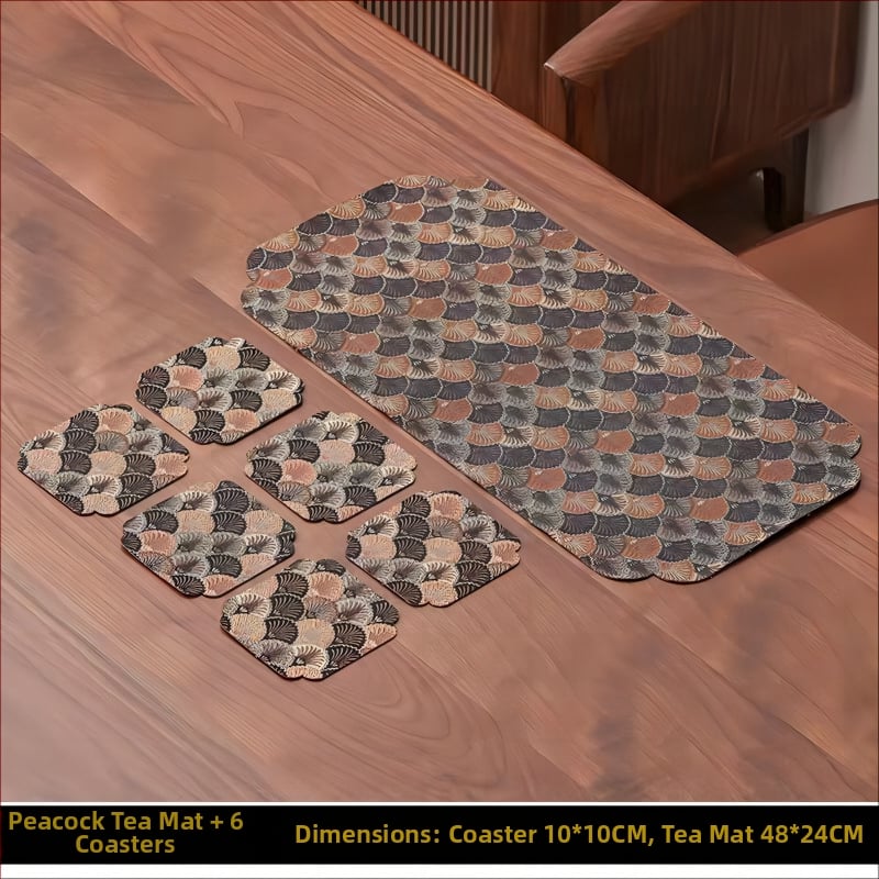 Флаг за чайна маса – нов китайски стил, серия Китайски вятър, смесен материал, ацетатно влакно, персонализирано обработване