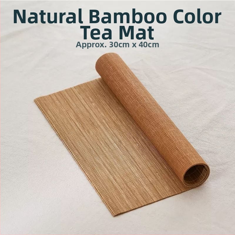 Пътека за маса за чай от бамбук и найлон, Zen стил, едноцветна, модерен минимализъм (Материал: найлон; Основен състав: полиаидни влакна; Стил: модерен)