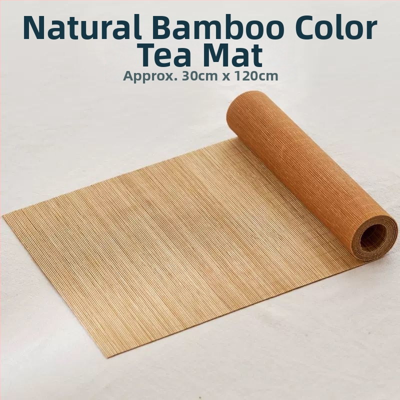 Пътека за маса за чай от бамбук и найлон, Zen стил, едноцветна, модерен минимализъм (Материал: найлон; Основен състав: полиаидни влакна; Стил: модерен)