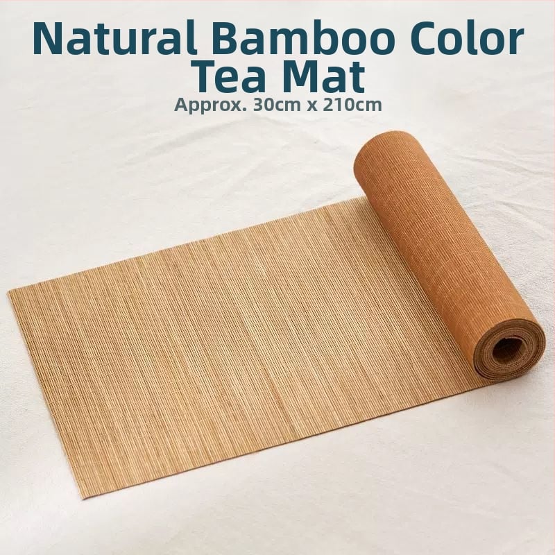 Пътека за маса за чай от бамбук и найлон, Zen стил, едноцветна, модерен минимализъм (Материал: найлон; Основен състав: полиаидни влакна; Стил: модерен)