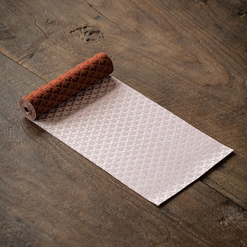 Пътека за маса с двустранна бродирана чайна подложка, китайски класически стил, полиестер 90% / мулберийска коприна 10%, узор: китайски вятър