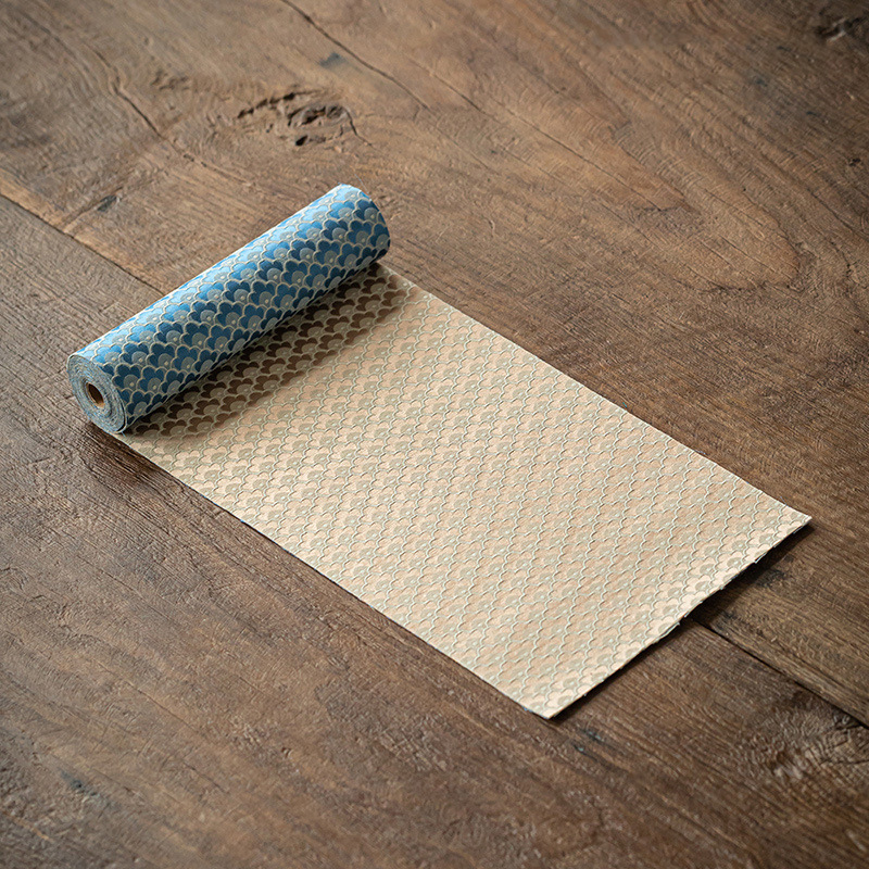 Пътека за маса с двустранна бродирана чайна подложка, китайски класически стил, полиестер 90% / мулберийска коприна 10%, узор: китайски вятър