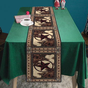 Флаг за маса със Stripe модел, Египетски стил, полиестер, кръгла подложка за маса, персонализирана