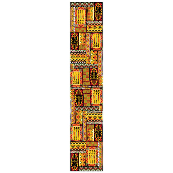 Флаг за маса със Stripe модел, Египетски стил, полиестер, кръгла подложка за маса, персонализирана