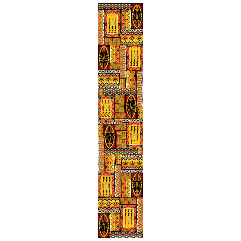 Флаг за маса със Stripe модел, Египетски стил, полиестер, кръгла подложка за маса, персонализирана