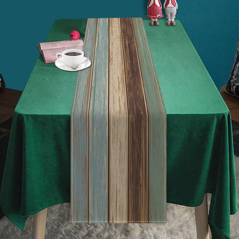 Флаг за маса със Stripe модел, Египетски стил, полиестер, кръгла подложка за маса, персонализирана