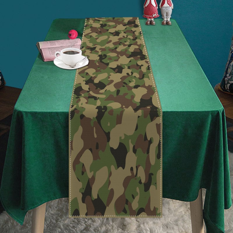 Флаг за маса със Stripe модел, Египетски стил, полиестер, кръгла подложка за маса, персонализирана