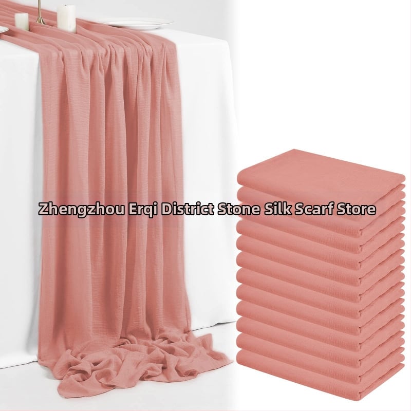 Пътека за маса в скандинавски стил, 100% полиестер, солиден модел, подходяща за домашно използване и декорация на събития