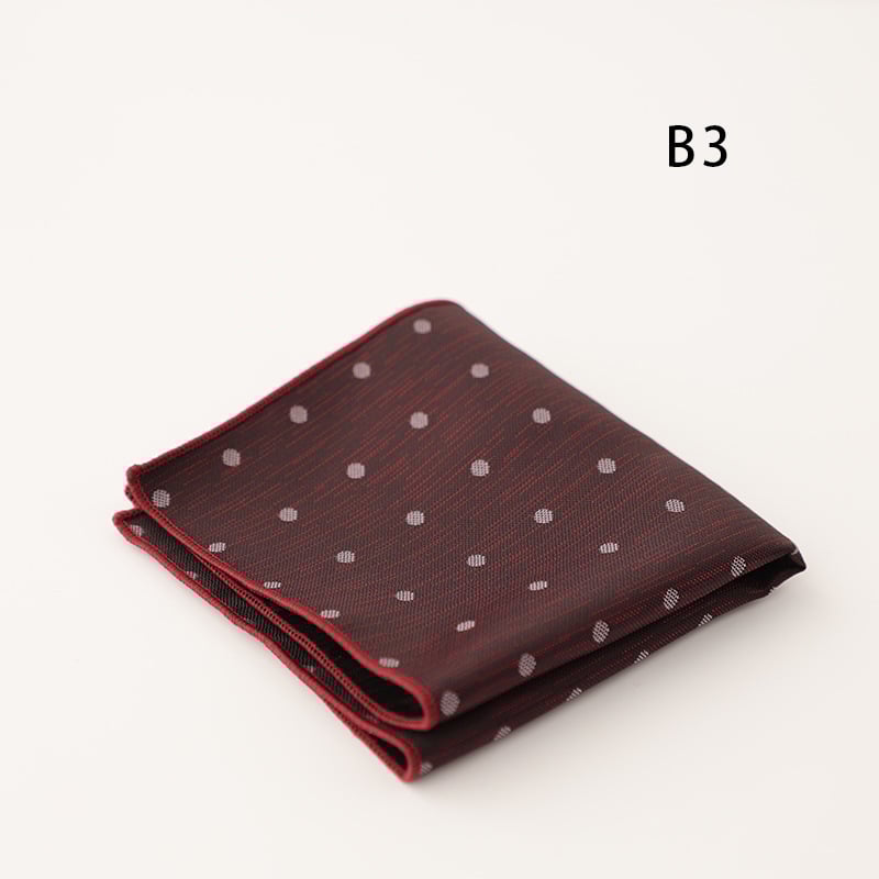 Doris.TD τετράγωνο τσέπης - vintage τζακάρντ, πολυεστερ-μετάξι, μοτίβο κουκίδων