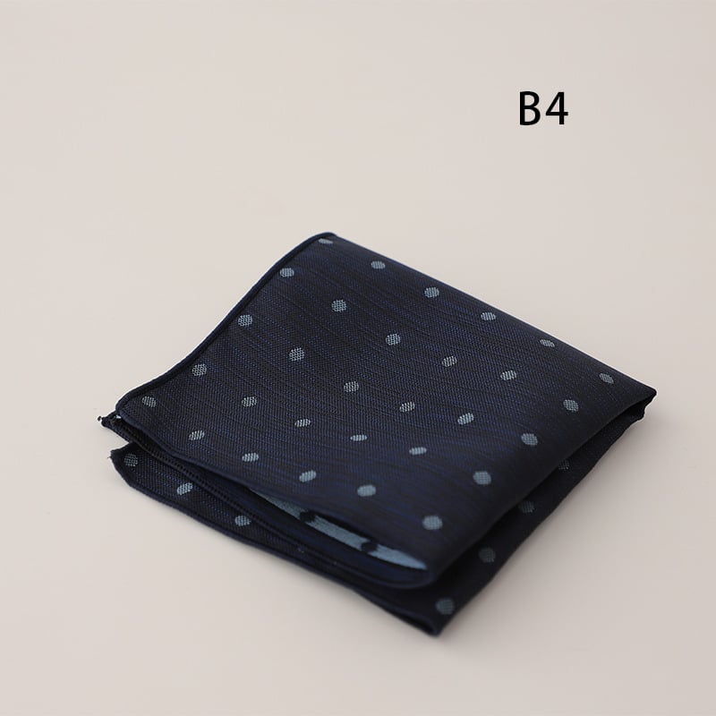 Doris.TD τετράγωνο τσέπης - vintage τζακάρντ, πολυεστερ-μετάξι, μοτίβο κουκίδων