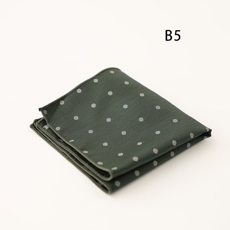 Doris.TD τετράγωνο τσέπης - vintage τζακάρντ, πολυεστερ-μετάξι, μοτίβο κουκίδων