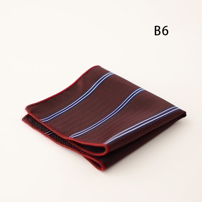 Doris.TD τετράγωνο τσέπης - vintage τζακάρντ, πολυεστερ-μετάξι, μοτίβο κουκίδων