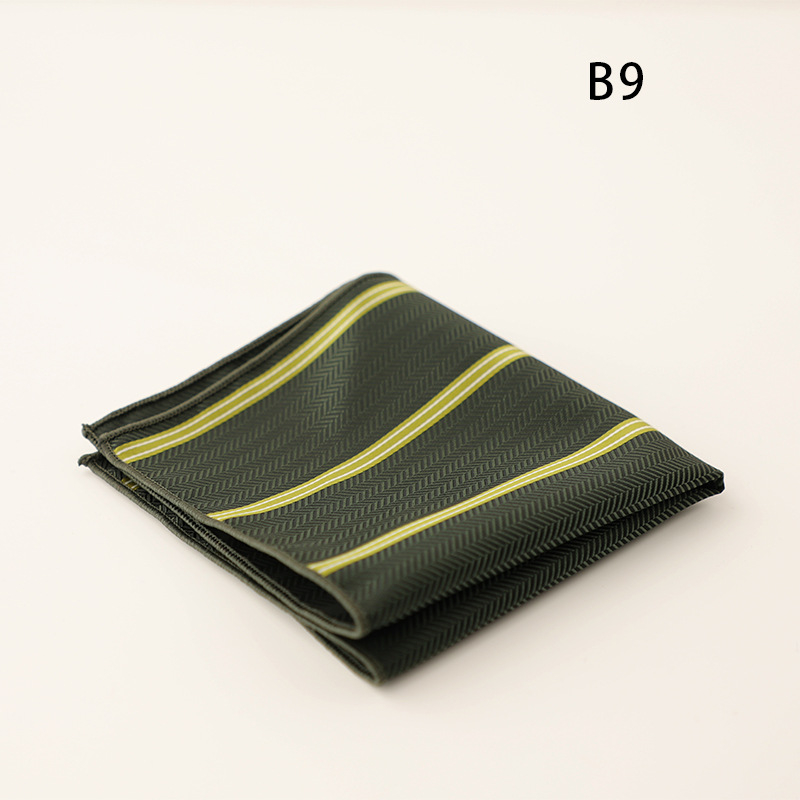 Doris.TD τετράγωνο τσέπης - vintage τζακάρντ, πολυεστερ-μετάξι, μοτίβο κουκίδων