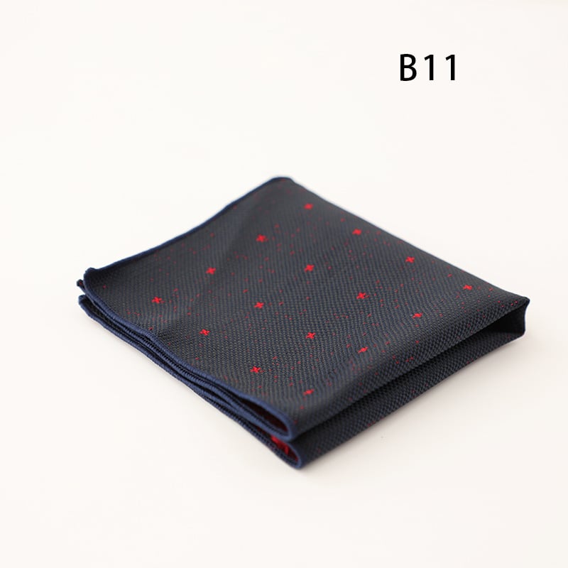 Doris.TD τετράγωνο τσέπης - vintage τζακάρντ, πολυεστερ-μετάξι, μοτίβο κουκίδων