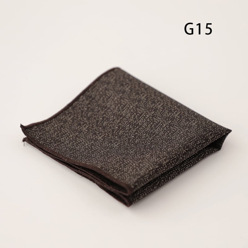 Doris.TD τετράγωνο τσέπης - vintage τζακάρντ, πολυεστερ-μετάξι, μοτίβο κουκίδων