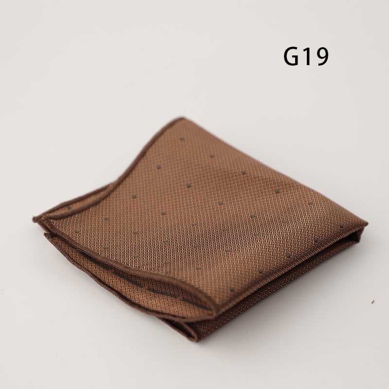 Doris.TD τετράγωνο τσέπης - vintage τζακάρντ, πολυεστερ-μετάξι, μοτίβο κουκίδων