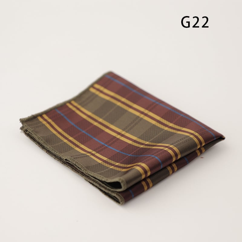 Doris.TD τετράγωνο τσέπης - vintage τζακάρντ, πολυεστερ-μετάξι, μοτίβο κουκίδων