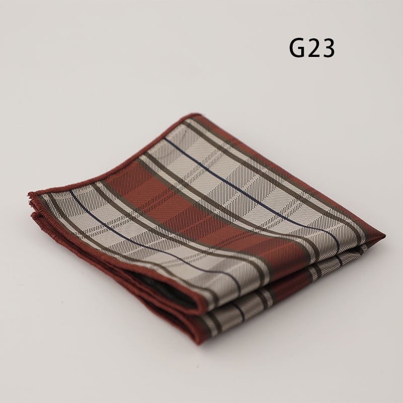 Doris.TD τετράγωνο τσέπης - vintage τζακάρντ, πολυεστερ-μετάξι, μοτίβο κουκίδων