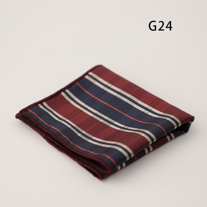 Doris.TD τετράγωνο τσέπης - vintage τζακάρντ, πολυεστερ-μετάξι, μοτίβο κουκίδων