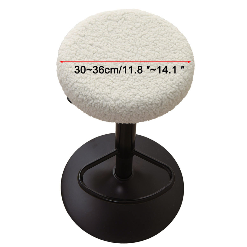 Husă circulară pentru taburet din poliester, anti-alunecare, rezistent la uzură, rezistent la praf, stil modern minimalist