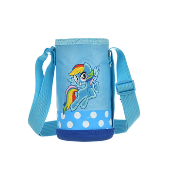 Vaikų izoliacinis vandens buteliuko dėklas su petnešėle, animacinis stilius (BT019, audinys, logotipas atspausdintas)