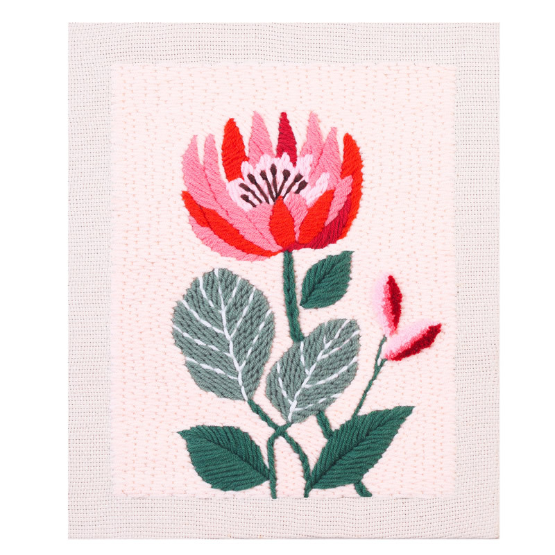 Σετ κεντήματος: μοντέρνο μινιμαλιστικό στυλ; ύφασμα από βαμβάκι και λινό; μοτίβο λουλούδια/γρασίδι/φυλλά; κατηγορία κεντήματος: σετ; τύπος κεντήματος: άλλος τύπος κεντήματος