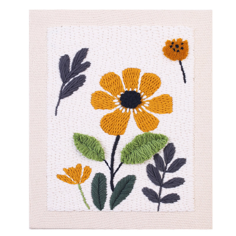 Σετ κεντήματος: μοντέρνο μινιμαλιστικό στυλ; ύφασμα από βαμβάκι και λινό; μοτίβο λουλούδια/γρασίδι/φυλλά; κατηγορία κεντήματος: σετ; τύπος κεντήματος: άλλος τύπος κεντήματος