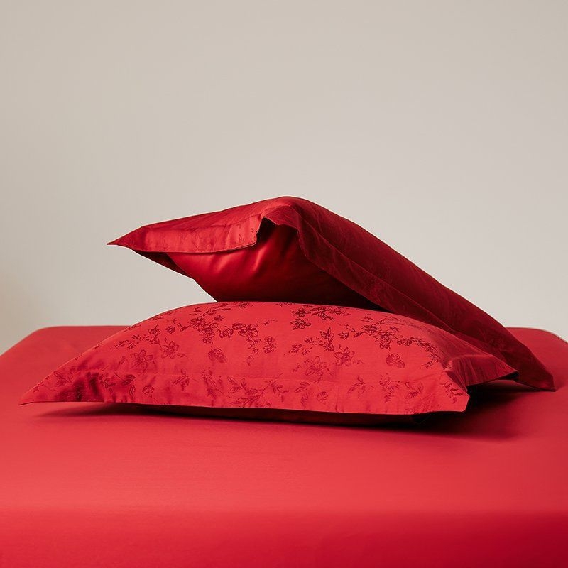 Peimei 100% pamuk jacquard navlaka za jastučnicu, svadbeni stil, reaktivno bojanje