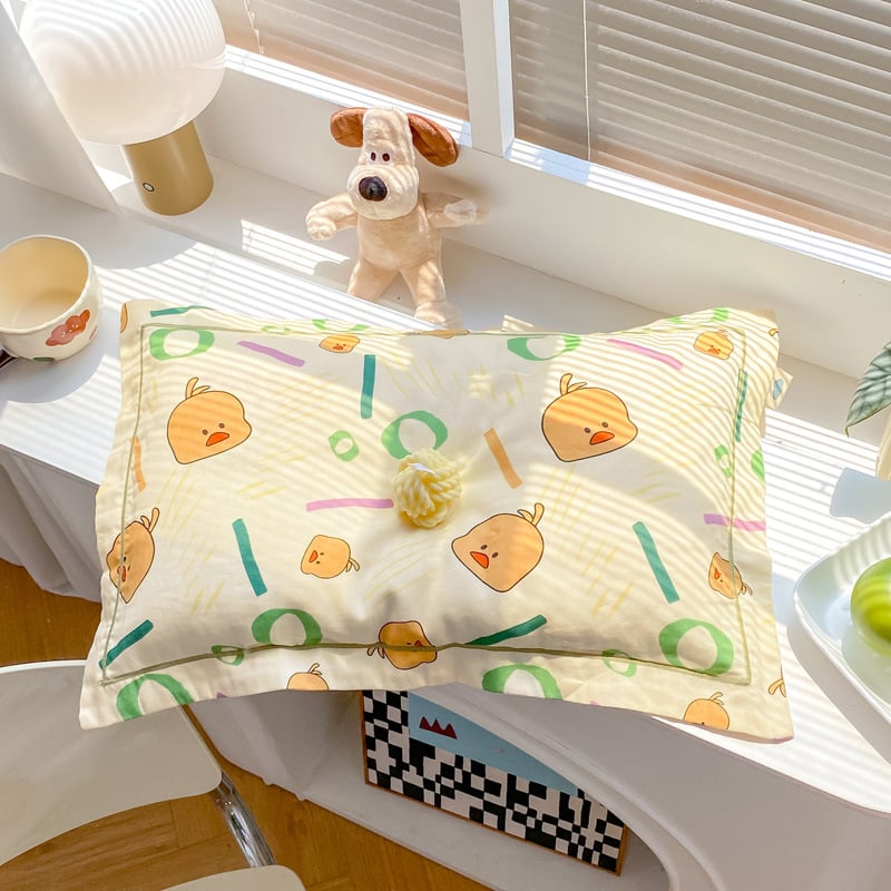 Fețe de pernă pentru copii din guază super moale, 100% bumbac, țesătură 40 fire, imprimare jet și vopsire reactiva