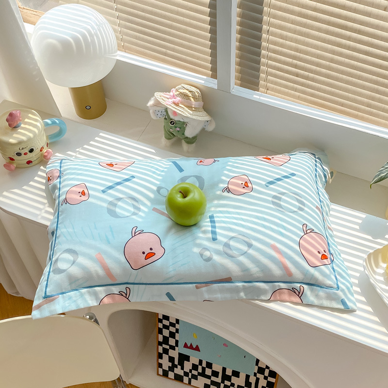 Fețe de pernă pentru copii din guază super moale, 100% bumbac, țesătură 40 fire, imprimare jet și vopsire reactiva