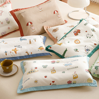 Jastučnica, 100% pamuk dugačkih vlakana, saten tkanina, reaktivno bojanje, broj tkanja 60, moderni minimalistički stil