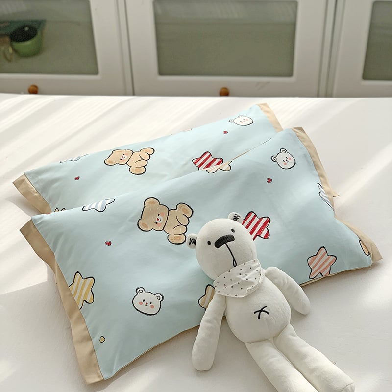 Fețe de pernă pentru copii din bumbac cu imprimeu - 100% bumbac, țesătură 100 fire, imprimare reactive