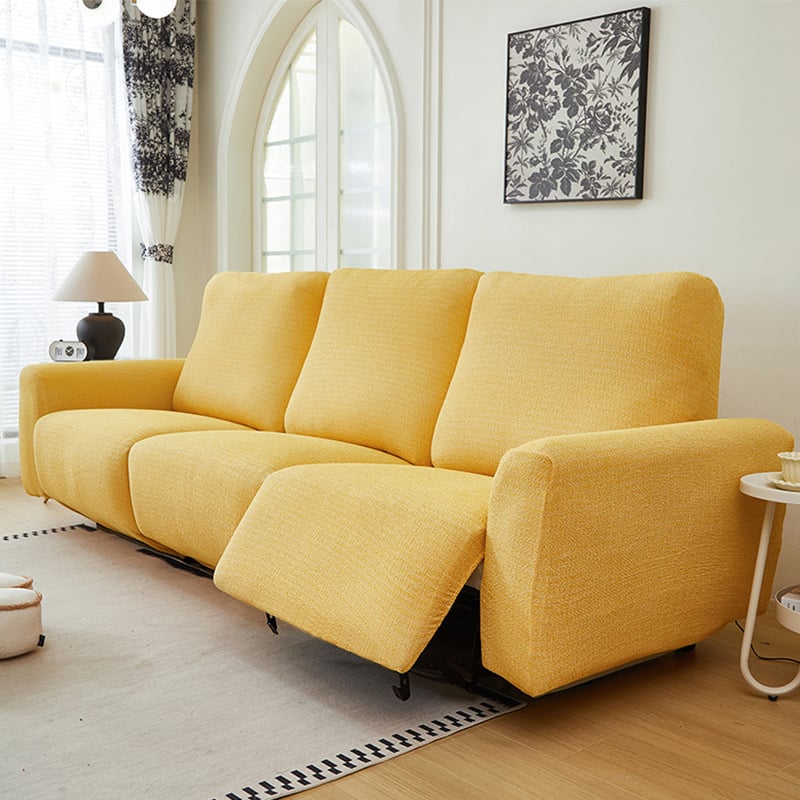 Husă canapea pentru un loc, poliester, model dungat, stil modern minimalist