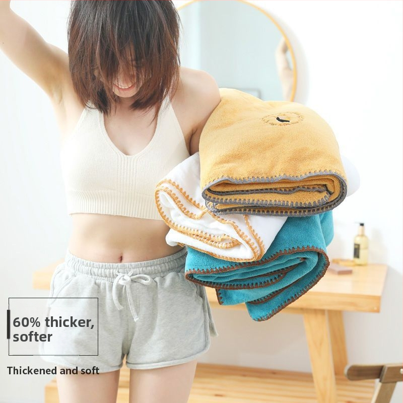 Κεντημένη microfiber πετσέτα μπάνιου και παραλίας, παχιά, υψηλή απορροφητικότητα, γρήγορο στέγνωμα, κατηγορία μητέρα-βρέφος, βάρος 200–300 g