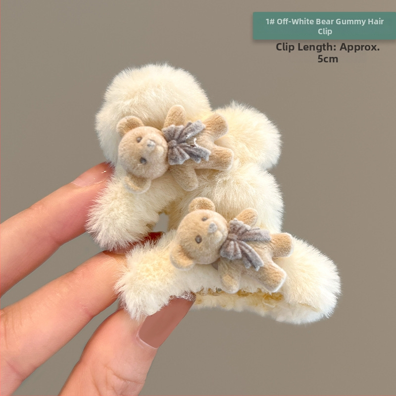 Παιδικό κλιπ μαλλιών με plush καρτούν (Ακρυλικό • Αξεσουάρ κεφαλής • Χειμερινή σεζόν 2023 • Για παιδιά)