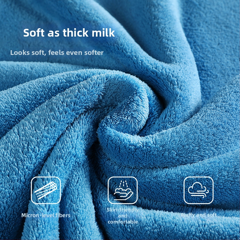 Grace Coral Fleece Πετσέτα Μπάνιου, 400–500 g, Κεντημένη, Για Μπάνιο και Παραλία