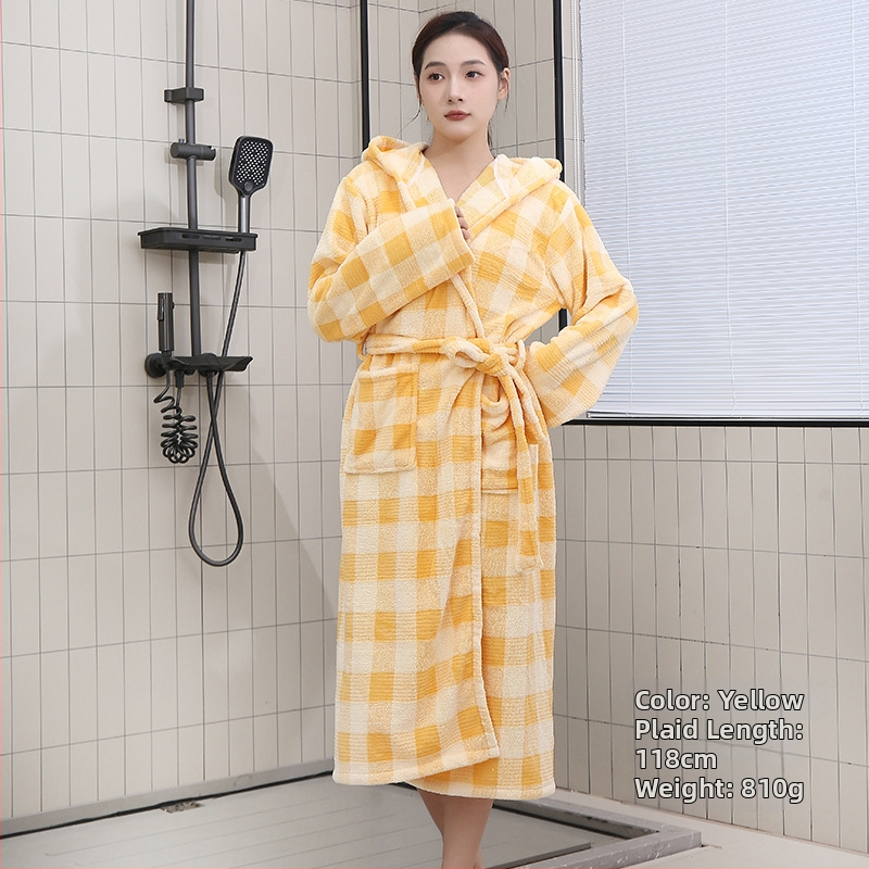 Sieviešu kapucēta halāts no korālfleksa, ziemas modelis, 80% poliestera, svars 810 g