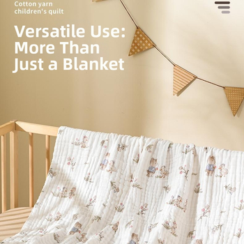 Βρεφική πετσέτα μπάνιου και κουβέρτα από 100% βαμβάκι, απορροφητική για νεογέννητα, διπλής χρήσης; 150D νήμα; Jacquard ύφανση; βάρος κάτω από 100 g