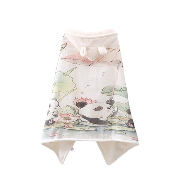 uovo Παιδικό Κουκούλι-Κουκούλα Μπάνιο Κλοκ - Coral Φλίς, 500g+, 150D Νήμα, Εκτύπωση