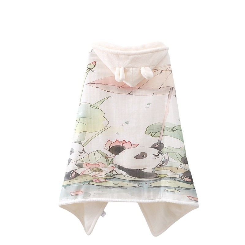 uovo Παιδικό Κουκούλι-Κουκούλα Μπάνιο Κλοκ - Coral Φλίς, 500g+, 150D Νήμα, Εκτύπωση