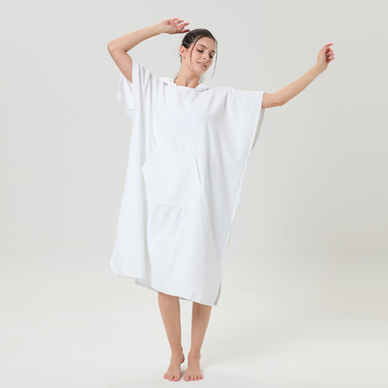  Halat cu glugă din microfibră pentru adulți, unisex – absorbant, 400gsm, poliester 70-80%