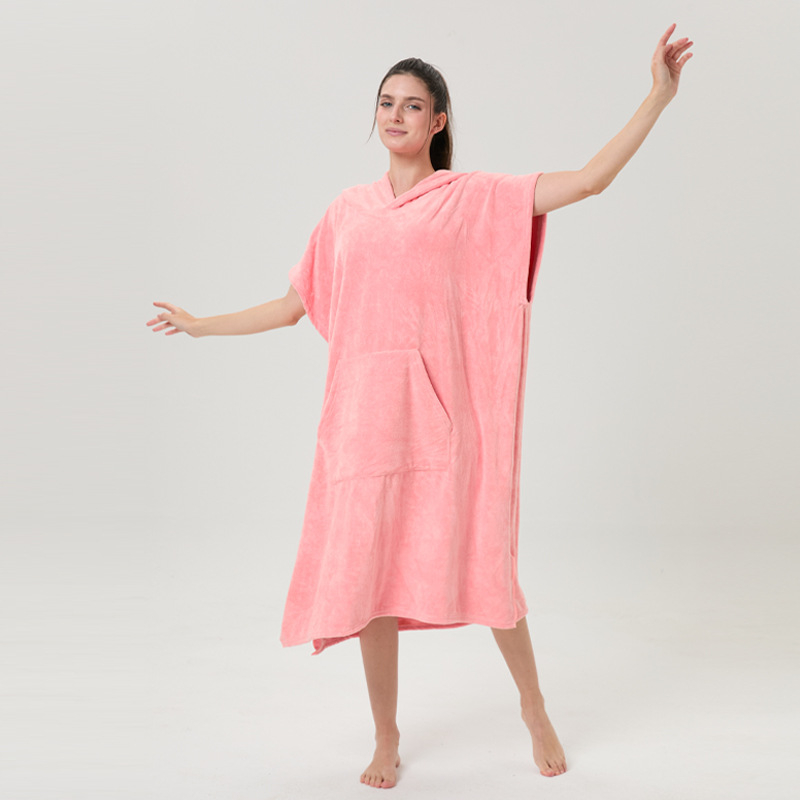  Halat cu glugă din microfibră pentru adulți, unisex – absorbant, 400gsm, poliester 70-80%