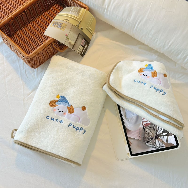 Σετ πετσέτες μπάνιου από Coral Fleece, απορροφητικό και μη αφήνει νήματα, 150D νήματα, κεντημένο φινίρισμα