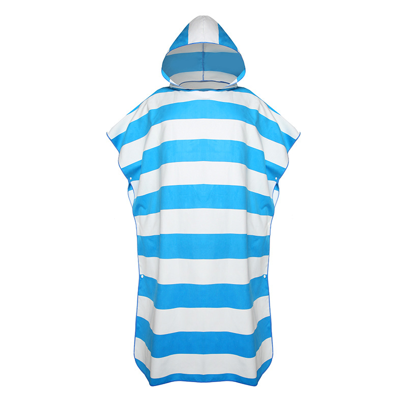 Παιδική ριγέ ρόμπα αλλαγής από υπερλεπτές ίνες microfiber, γρήγορο στέγνωμα, 245 g, 85% πολυεστέρας